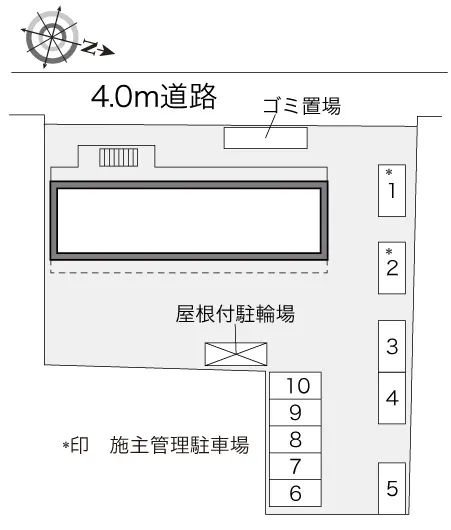 ★手数料０円★三鷹市深大寺　月極駐車場（LP）